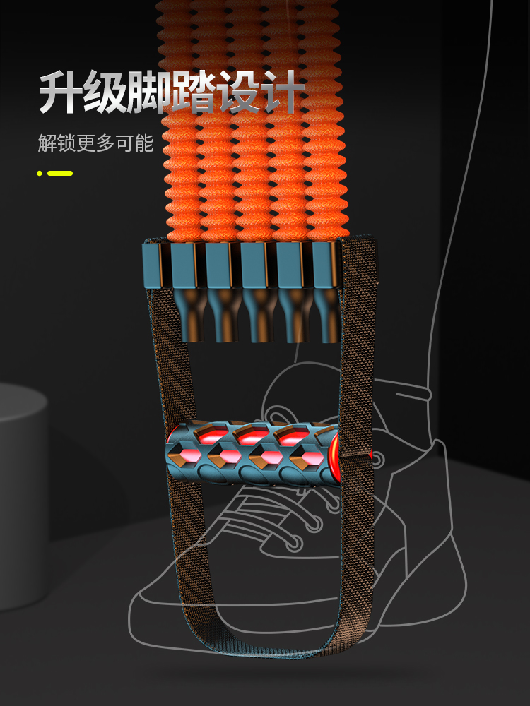 多功能拉力器练肩家用健身拉力器弹簧练胸扩胸拉力器臂力拉背胸肌 - 图2