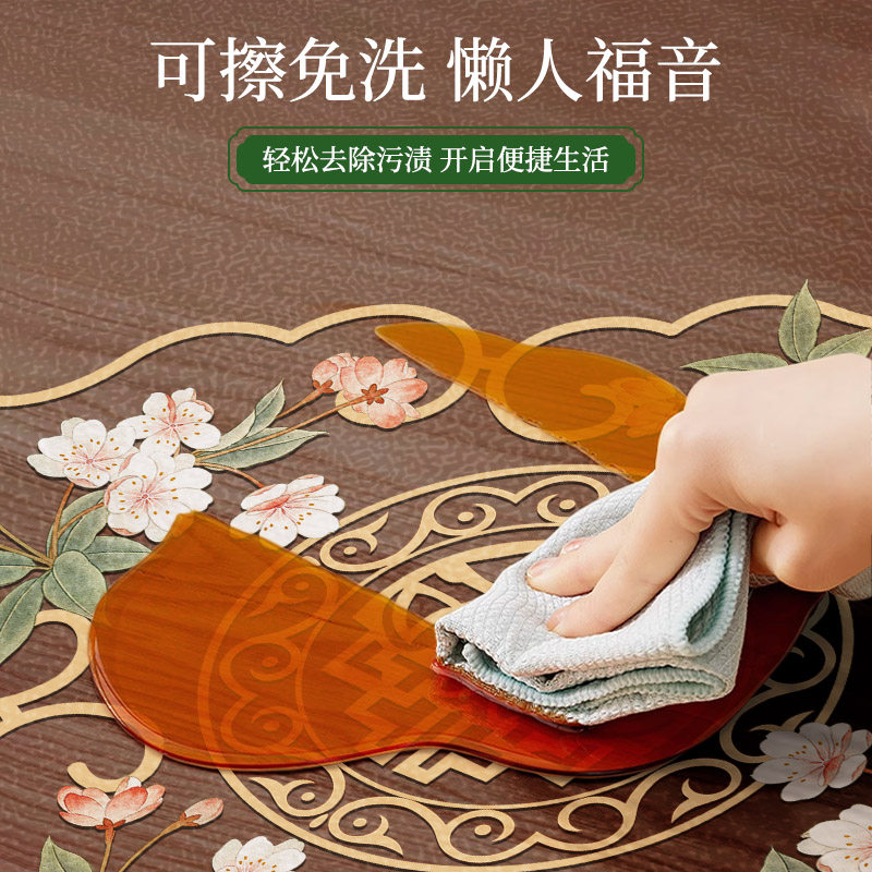 【热销】新中式磨砂镂空软玻璃床头柜盖罩PVC透明桌垫桌面保护垫,淘宝优惠券,粉丝福利购,淘宝优惠卷