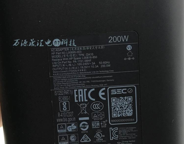 惠普暗影精灵7 Plus 4Air充电线hp暗夜精灵5 4Pro电源适配器200W-图1