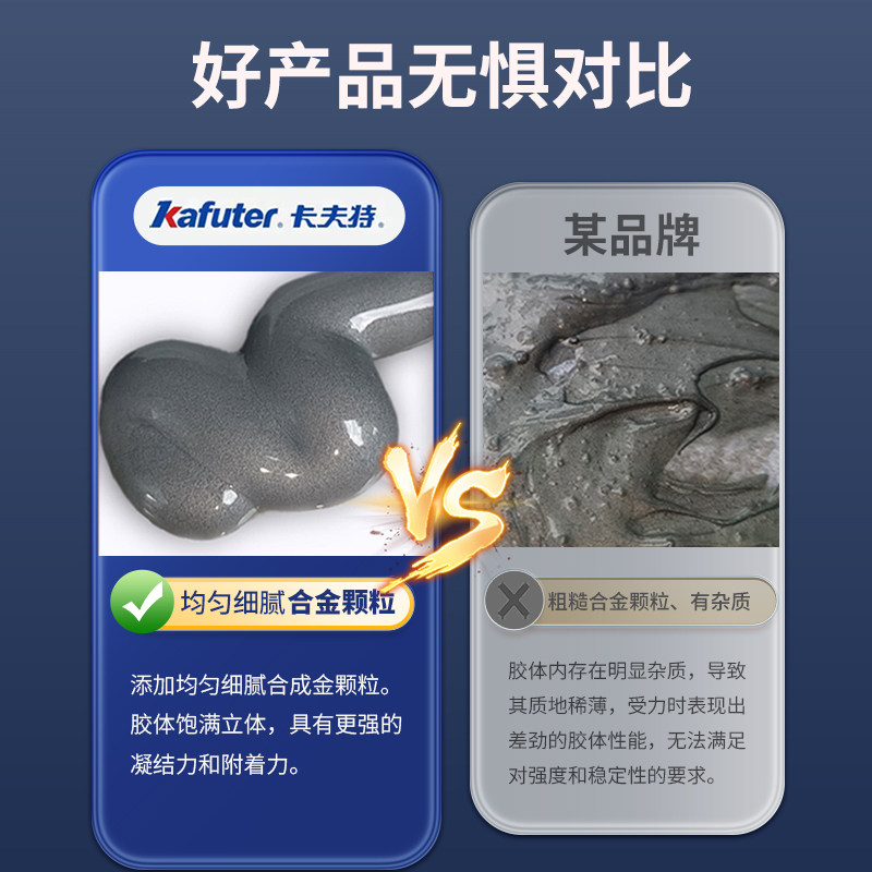 卡夫特k-9119/TM铸工胶ab胶强力电焊胶耐高温焊接通用金属修补剂暖气片水箱油箱水泵不锈钢粘接堵漏防水密封,淘宝优惠券,粉丝福利购,淘宝优惠卷
