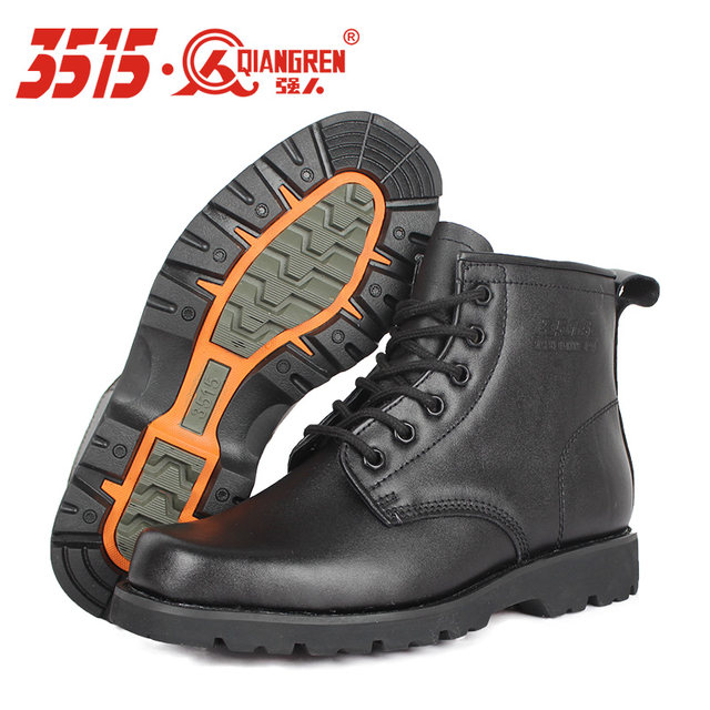 Jihua 3515 first layer cowhide mid-cut work boots