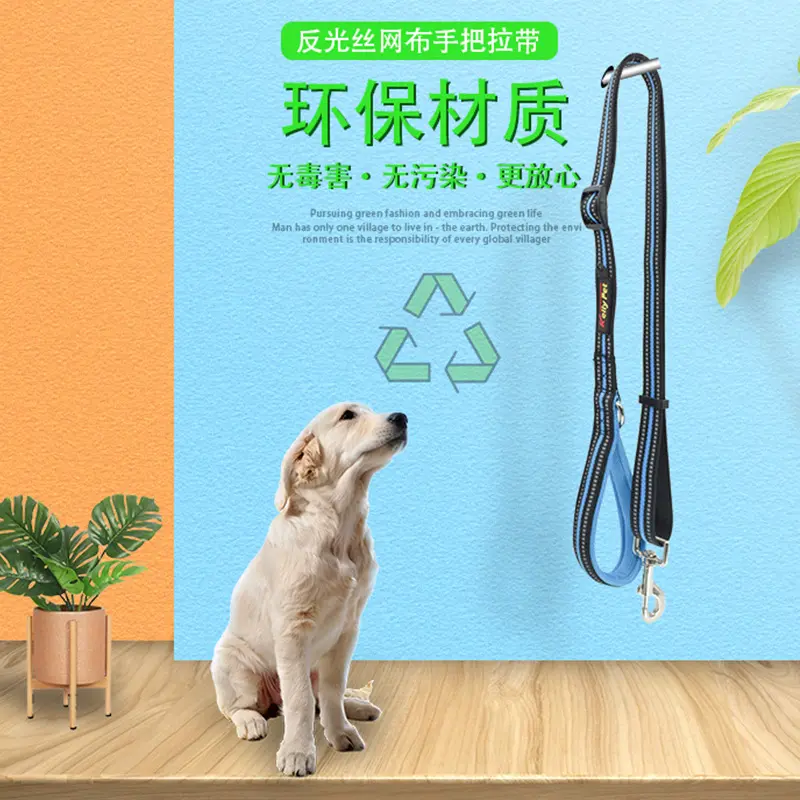 kellypet宠物牵引绳反光牵引绳狗绳狗链尼龙牵狗绳辅助伸缩牵引带 - 图0