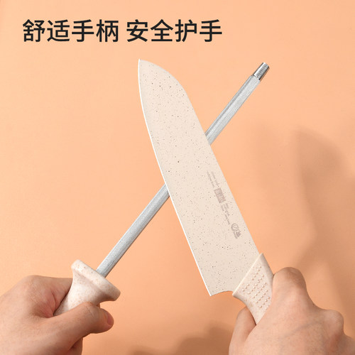 磨刀棒屠夫专用正品钢棒快速磨刀石专业磨刀棍棒家用菜刀磨刀神器 - 图1