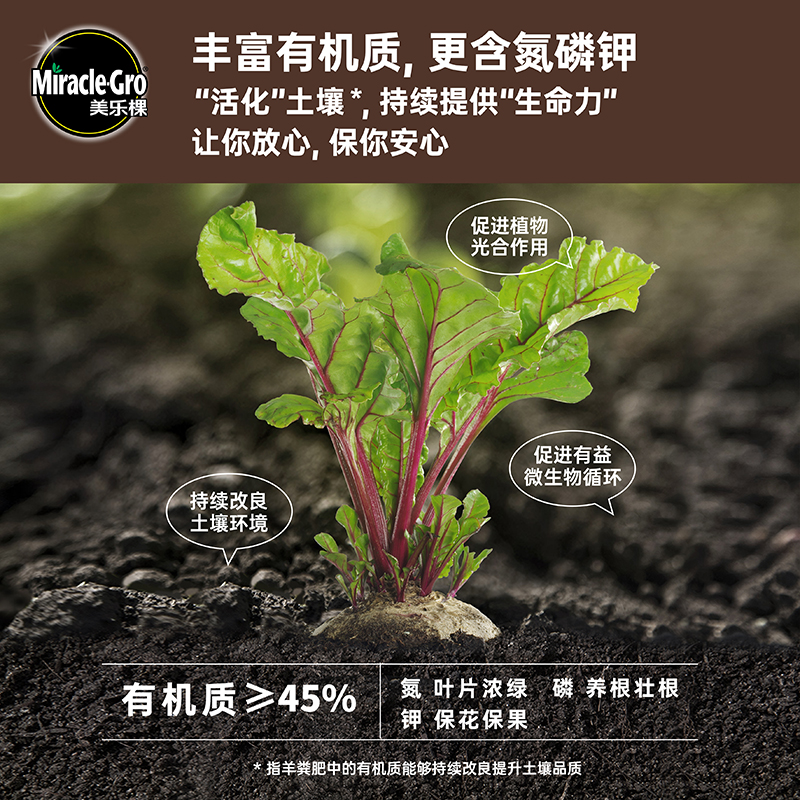 美乐棵发酵有机羊粪肥养花种菜专用肥通用花卉绿植物果树复合肥料 - 图2