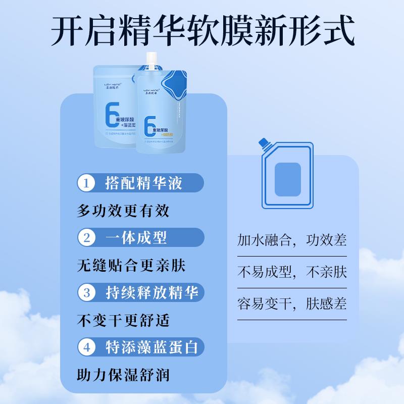 玻尿酸水光盈润软膜补水保湿舒缓颐养护莲院线级精华面膜女正品 - 图1