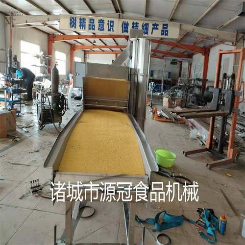 鸡米花裹粉机 连续式鸡柳粘粉机 全自动鱼块裹糠设备 厂家 - 图1