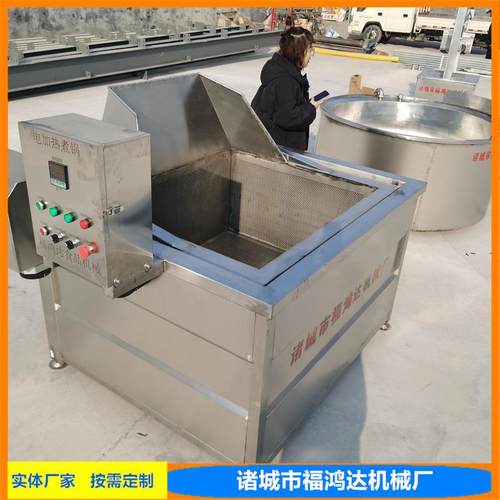 内框自动出料带鱼段卤煮锅 煮龙虾设备 花生米黄豆方形煮锅 - 图2