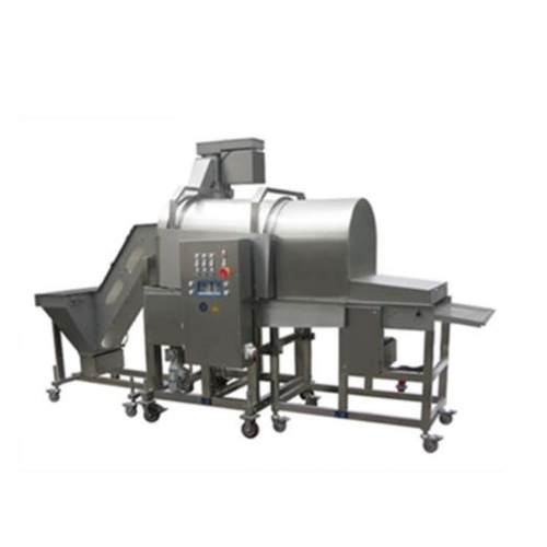 鸡米花裹粉机 连续式鸡柳粘粉机 全自动鱼块裹糠设备 厂家 - 图3