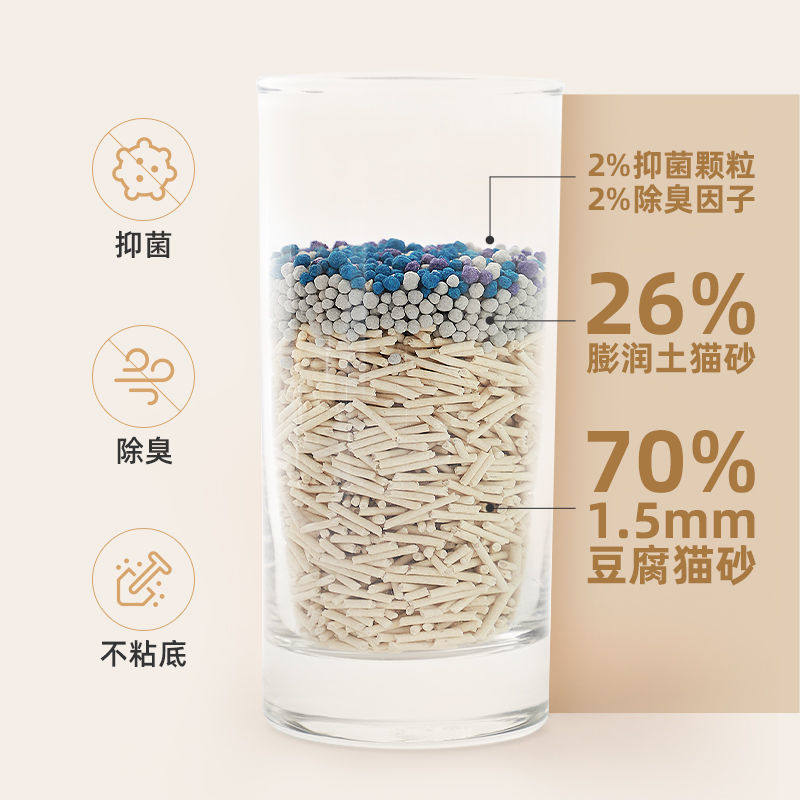 江小傲混合猫砂10公斤豆腐猫砂膨润土猫砂吸水结团除臭包邮2.5kg