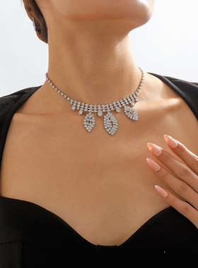 10914欧美创意几何恶魔之眼满钻n