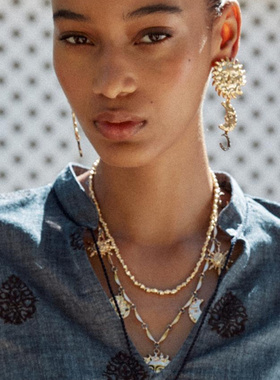 N12648跨境新品月亮星星宇宙吊坠