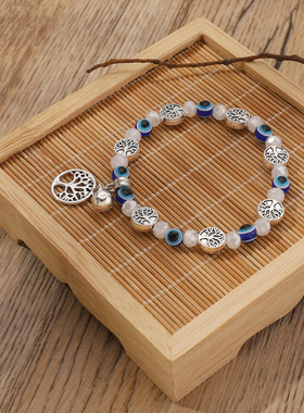 B2453欧美跨境新款邪恶之眼水晶