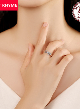 跨境热卖款925纯银无限爱开口戒