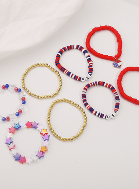 欧美IndependenceDay‘s软陶串珠