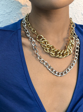 欧美跨境潮流街拍项饰个性设计in