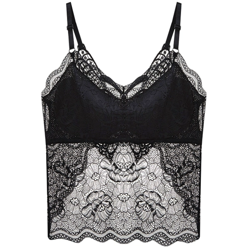 Кружевной топ с чашечками, летнее тонкое нижнее белье, сексуальный бюстгалтер, популярно в интернете, французский стиль, красивая спина