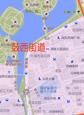 福州市鼓楼区地图2025年行政区划市区主城区街道交通地图图片素材