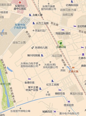 东莞市常平镇地图2025新版行政区划图街道交通办公室挂图高清防水