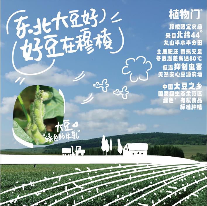 【会员9.9优先购】植物门儿童高钙豆奶植物蛋白饮料原味低糖豆奶 - 图0