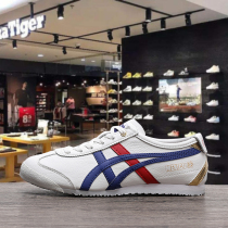 Overseas Minitsù Kuka Tigire Leather Face Casual Little White Shoes Flat Bottom Light Wear Resistant White Blue Red Bronzed Gold