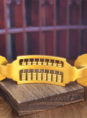 如意龙凤算盘黄铜工艺品摆