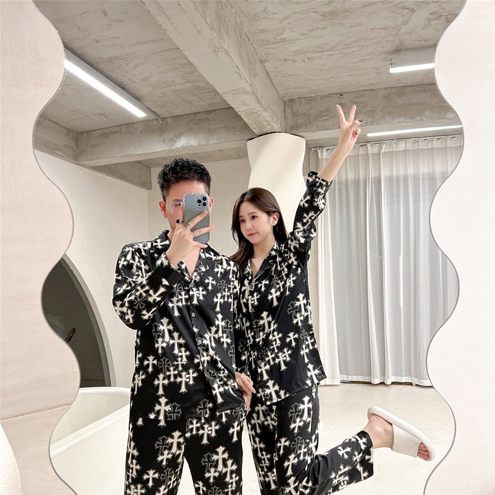 睡衣男春秋款冰丝长袖长裤女士夏季丝绸情侣高级感大牌家居服套装,淘宝优惠券,粉丝福利购,淘宝优惠卷