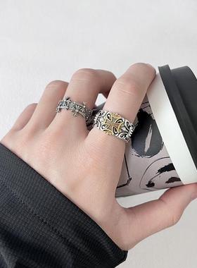 十字架个性风格开口戒指