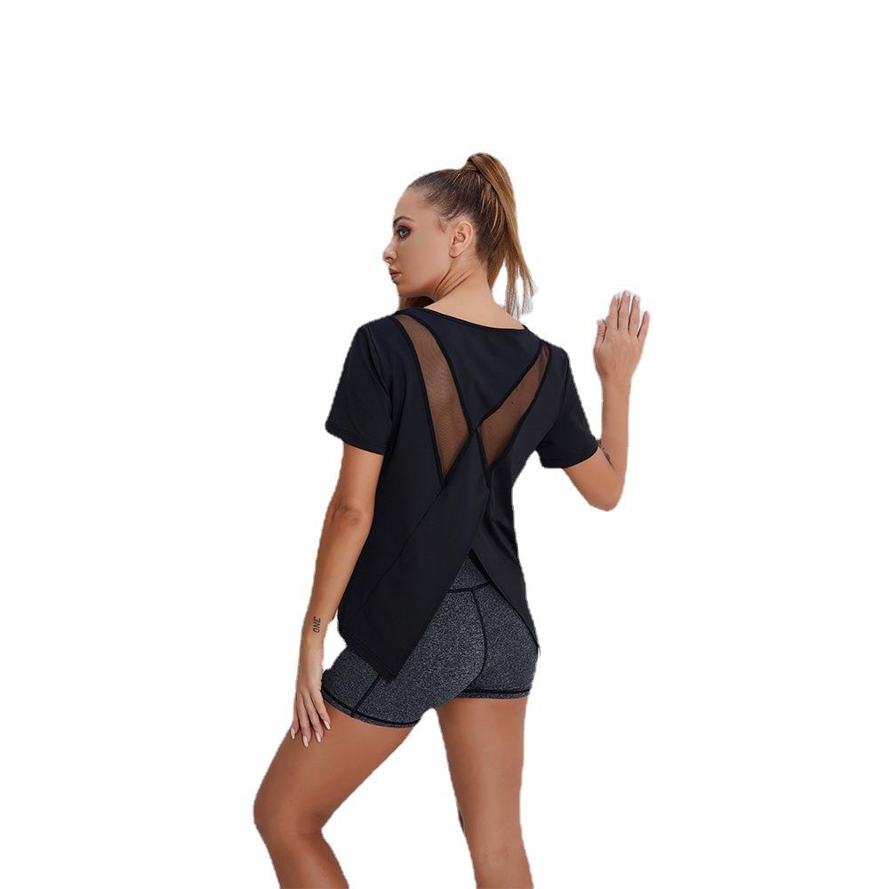 clothes quick-drying breathable fashionable mesh gym women - 图3