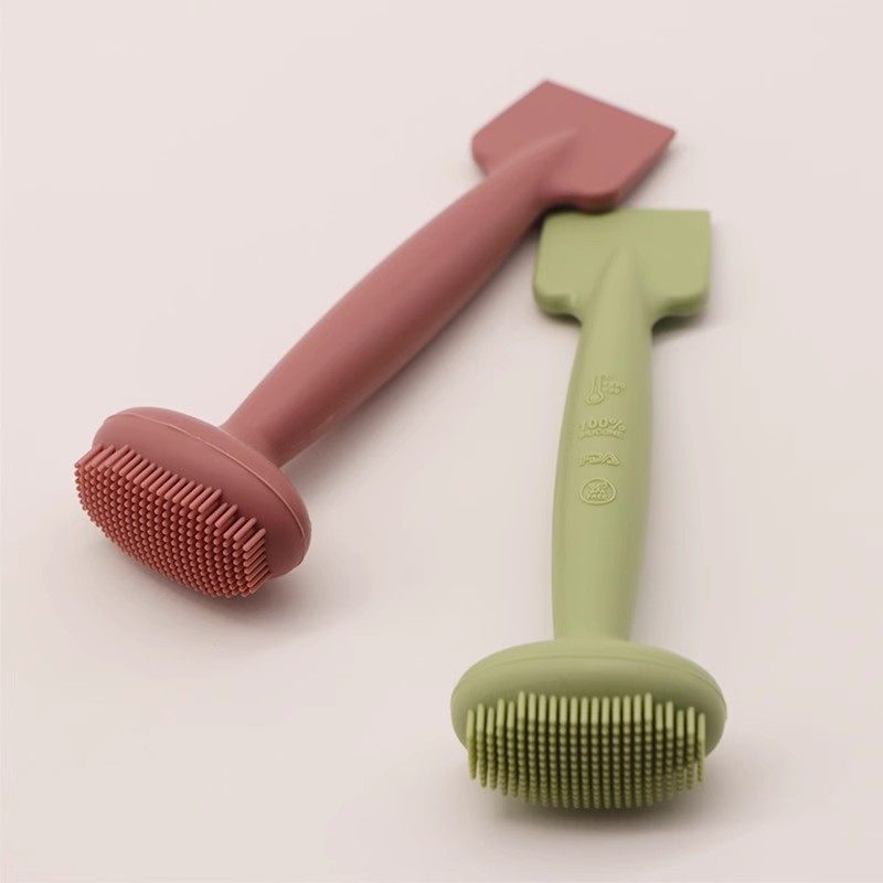 双头硅胶洁面刷清洁面膜刷柔软洁面仪手柄洗脸刷泥膜涂抹式美妆刷,淘宝优惠券,粉丝福利购,淘宝优惠卷