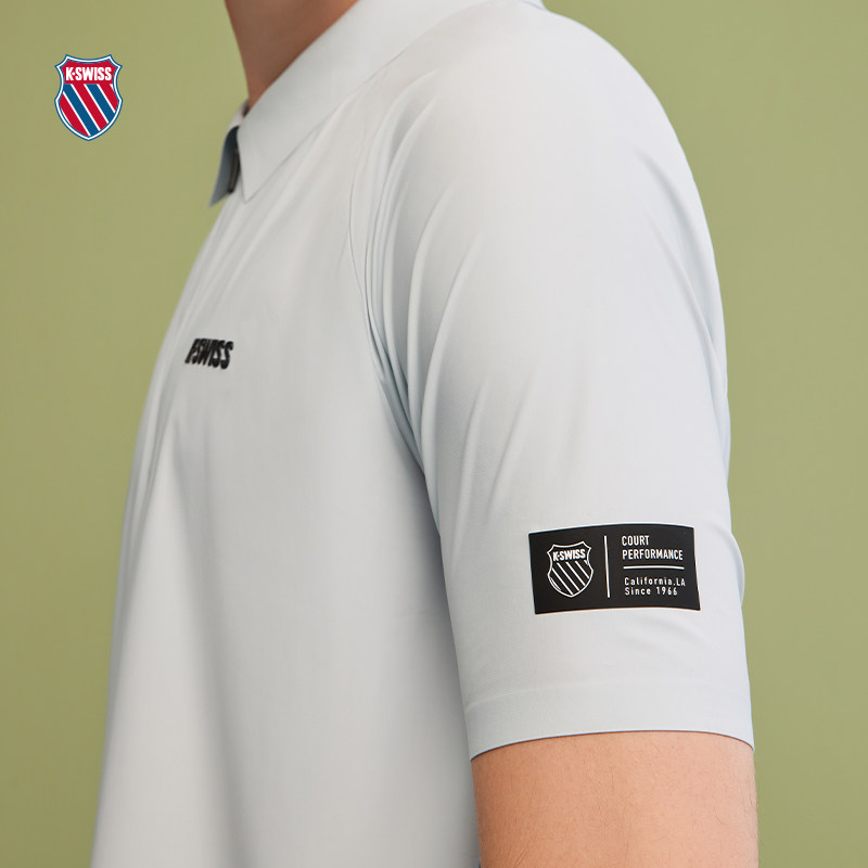 KSWISS盖世威polo衫男夏季凉感翻领针织时尚百搭休闲T恤1010023,淘宝优惠券,粉丝福利购,淘宝优惠卷