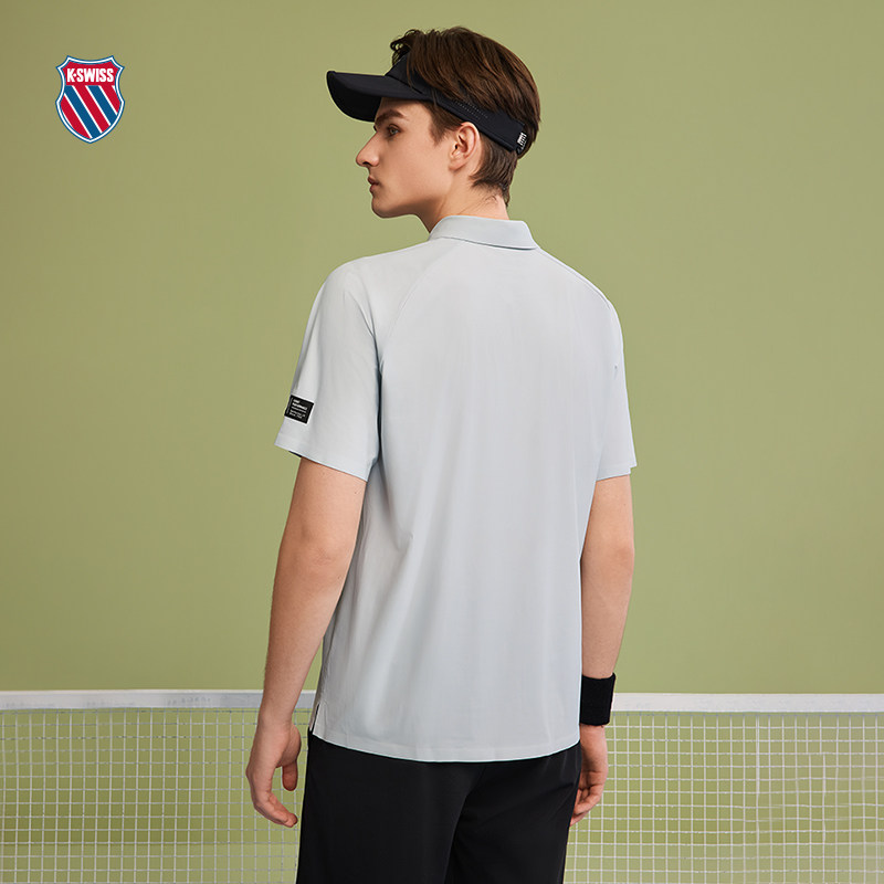 KSWISS盖世威polo衫男夏季凉感翻领针织时尚百搭休闲T恤1010023,淘宝优惠券,粉丝福利购,淘宝优惠卷
