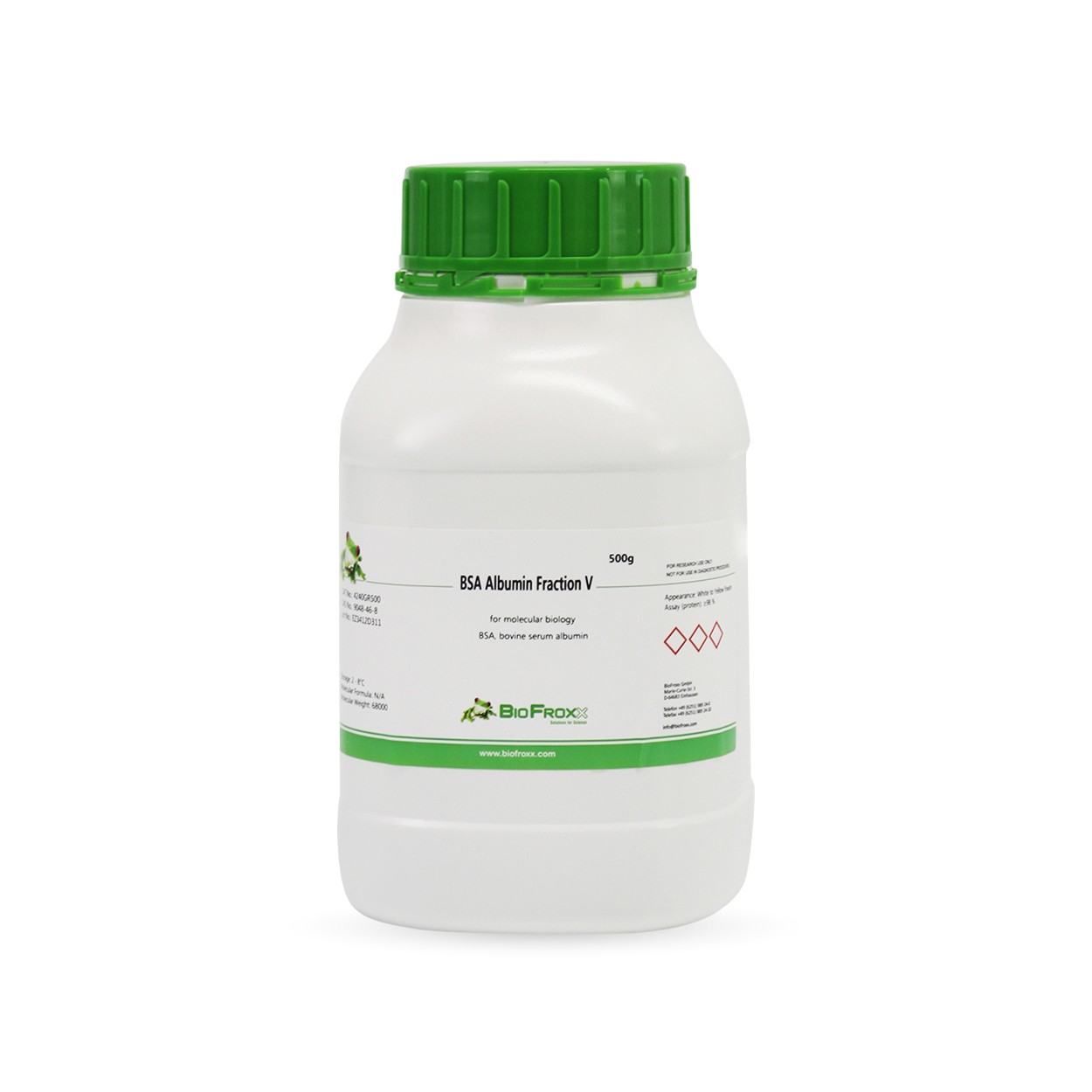 BioFroxx 5g25g100g250g500g牛血清白蛋白V BSA(Albumin Bovine)-图0