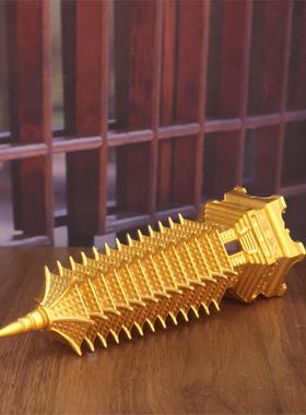黄铜文昌塔工艺品九层十三