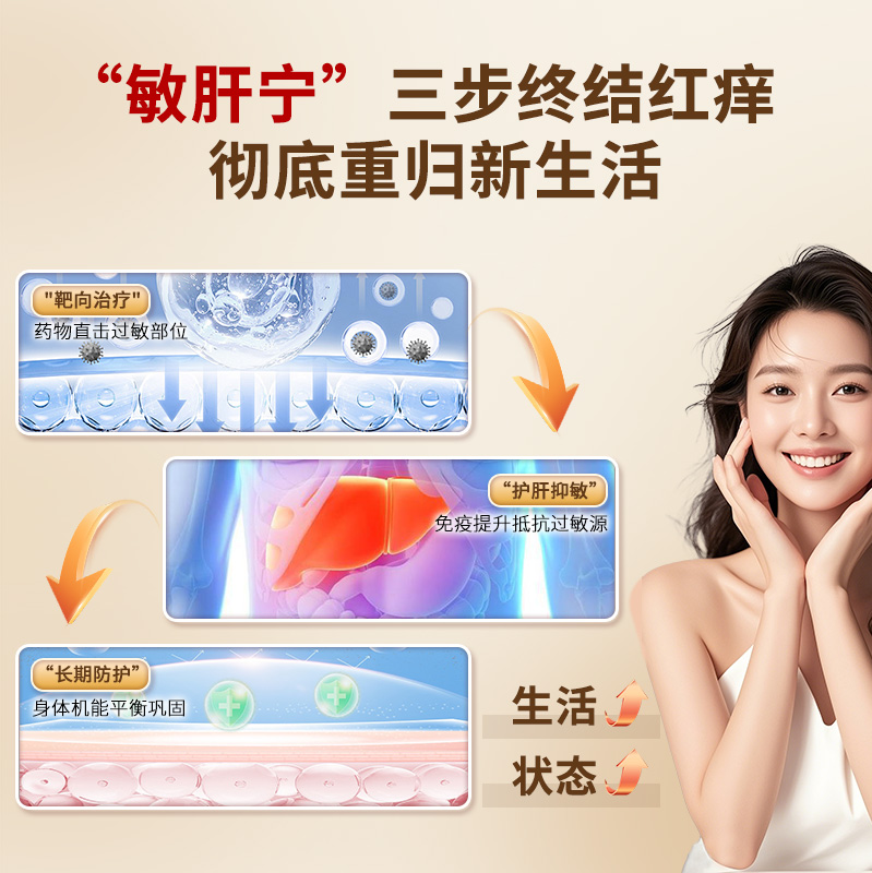 宝叶堂澳门敏肝宁荨麻疹湿疹风团内服特效过敏性皮炎药菜鸟进口药 - 图1