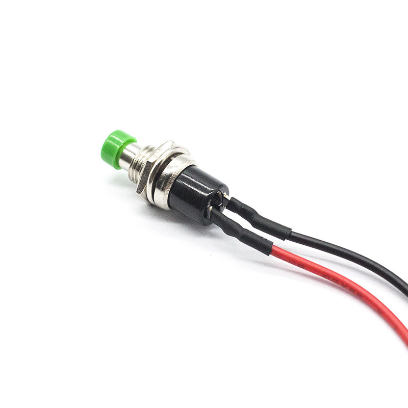 自复位点动按通开关无锁PBS-110开孔7MM小型圆形按钮电源带线20CM,淘宝优惠券,粉丝福利购,淘宝优惠卷