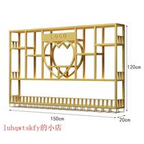 Bar Counter Wine Cabinet Leaning Against Wall Wall-mounted Iron Art Exhibition Shelf Industrial Wind Bar Liquor Restaurant Red Wine Manufacturer