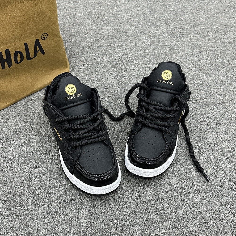 黑金拼色复古麻绳厚底面包鞋男ins潮百搭小众原创休闲情侣板鞋女,淘宝优惠券,粉丝福利购,淘宝优惠卷