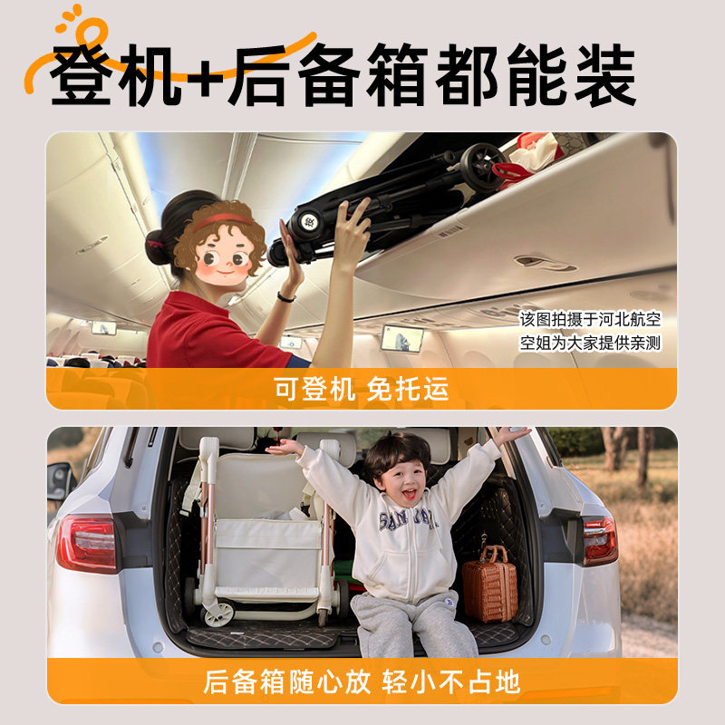 热豹T1轻便小巧折叠可坐可躺六个月以上婴儿推车遛娃神器一键收车,淘宝优惠券,粉丝福利购,淘宝优惠卷