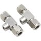 Stainless steel pressure gauge tee high pressure spray joint