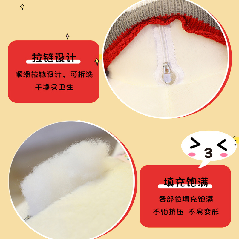 生日送女友礼物哈士奇毛绒玩具长条抱枕狗狗玩偶抱枕抱睡公仔娃娃