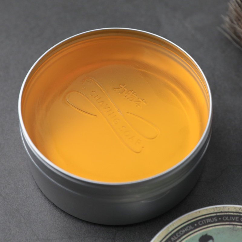 力物本刮胡泡沫刮胡膏固体皂剃须皂 若盛剃须清洁刷