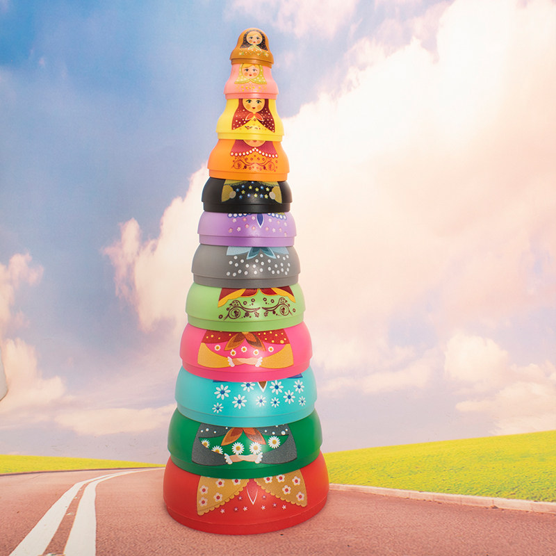 12层俄罗斯套娃叠叠圈叠套玩具儿童益智手动大小配对图形认知玩具,淘宝优惠券,粉丝福利购,淘宝优惠卷