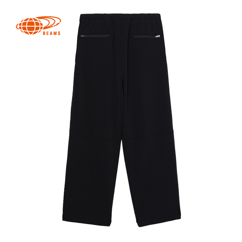 BEAMS男装宽松直筒裤长裤2024夏季新款舒适简约休闲裤240221XM - 图0