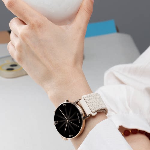 适用华为gt2手表gt3表带watchgt2智能Magic2尼龙watch3pro编织帆布米兰运动S1小米Color女GT1高级新款 - 图1