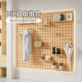 Деревянный настенный стенд из натурального дерева, система хранения, подвесная доска, делается под заказ