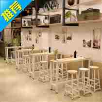 Dinner Table Convenience Store indoor fast food restaurant Dining Room House Q Home Use Bar Table Chairs Barbershop Dining Room Table Congee Shop Beauty Hair