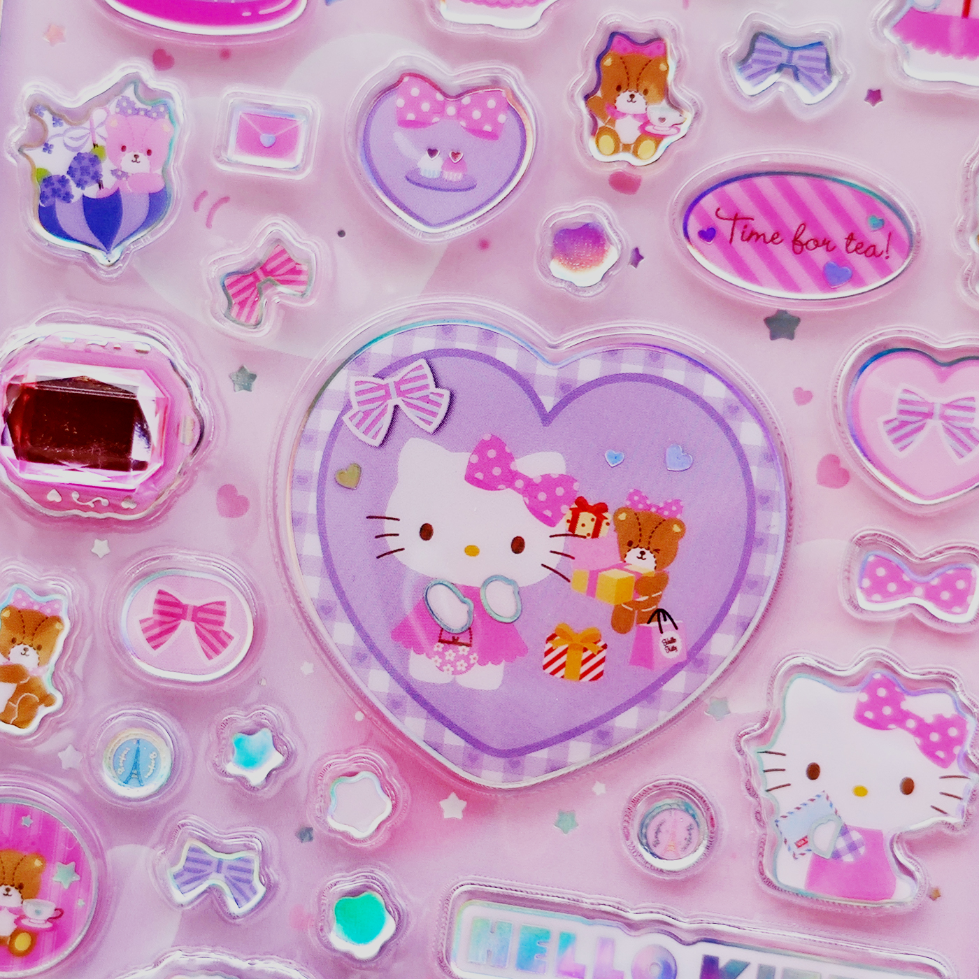 HelloKitty凯蒂猫3d立体糖果琉璃贴儿童女孩宝宝手机装饰宝石贴画 - 图3