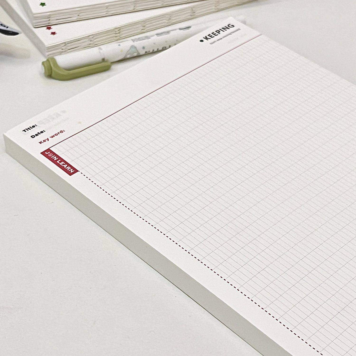 小红书同款B5法文格散纸拍纸本可撕超厚高颜值学生作业笔记记事本,淘宝优惠券,粉丝福利购,淘宝优惠卷