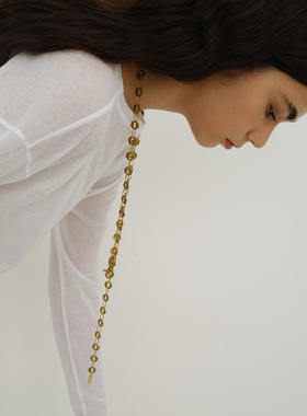 LAZYCIRCLES铜牌双层长项链