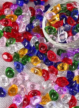 水晶彩色元宝招财七彩琉璃金元宝